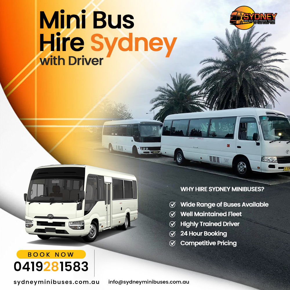 mini bus hire Sydney with driver